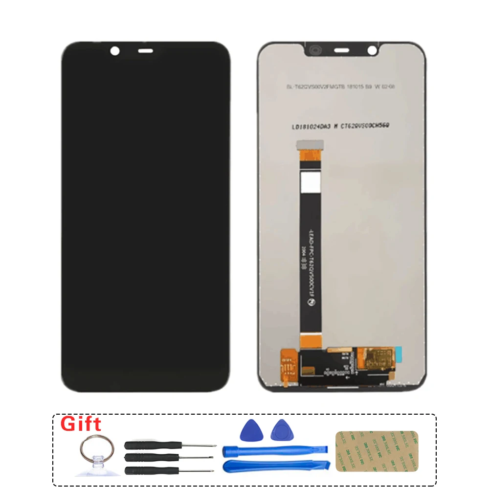 

100% Tested For Nokia 8.1 TA-1131 LCD Display 10 Touch Panel Screen For Nokia X7 LCD Touch Screen Digitizer Assembly