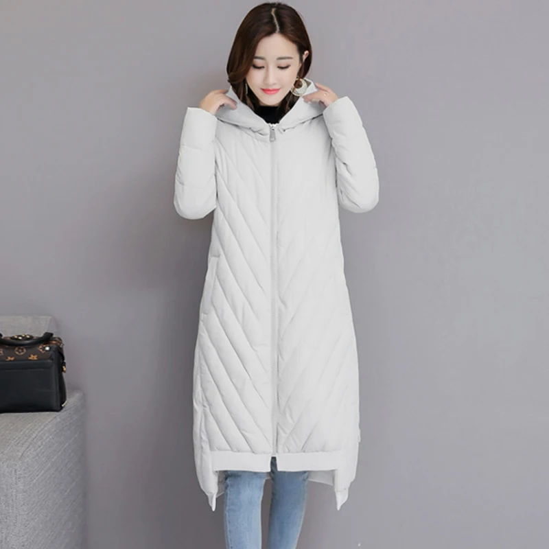 Winter Jacket Women Coats Plus Size Female Parka Hooded Loose Thick Cotton Padded Jacket Women Clothing Long Down Cotton Jacket