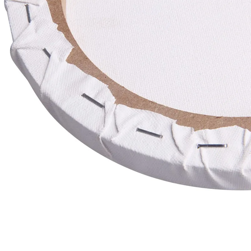 Белые пустые панели Круглый Холст доска деревянная рамка художественная живопись ремесла