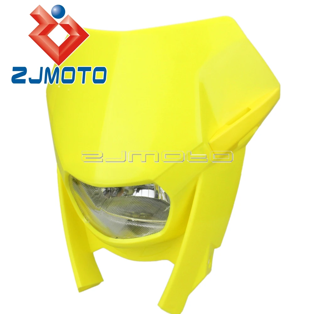 

Universal Motorcycle Headlight Fairing For Honda Yamaha Kawasaki KTM Suzuki DR DRZ RM RMZ Motocross Headlight Mask