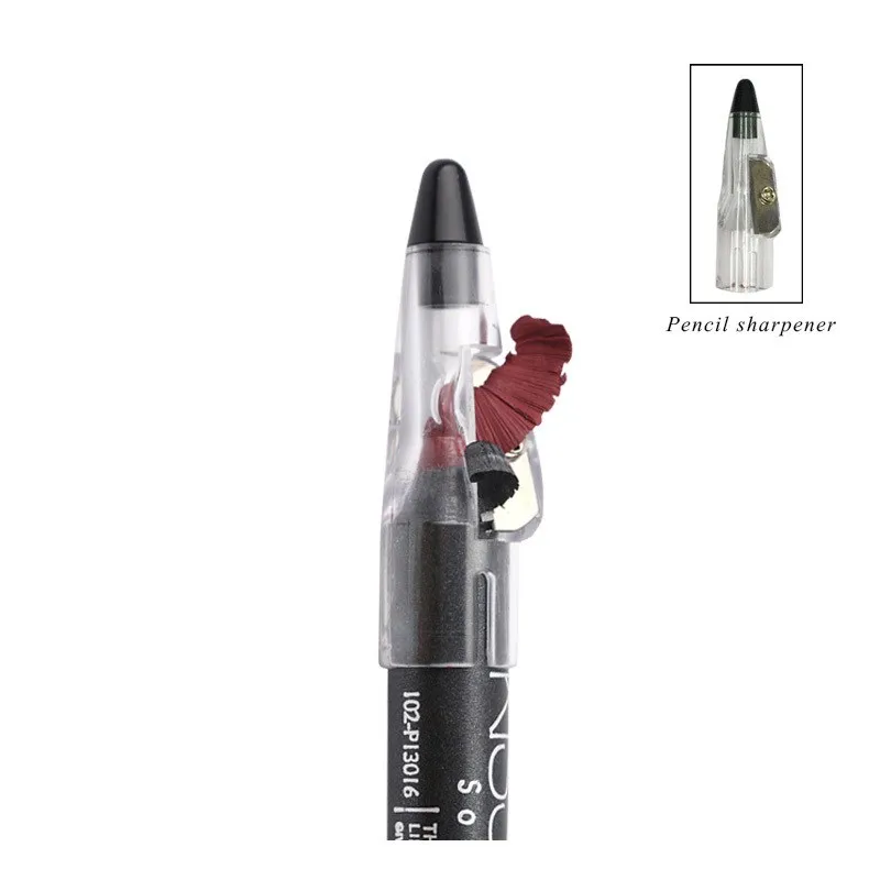 

Sharpening Llipstick Pencil Makeup Tool Kits Eyebrow+Eye+Lip liner Pencil Mini Sleeve Pencil Sharpener with Makeup Tools