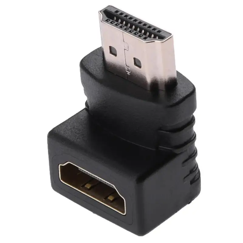 1 шт./2 шт./5 шт. HDMI штекер Женский адаптер преобразователь удлинитель 90 градусов