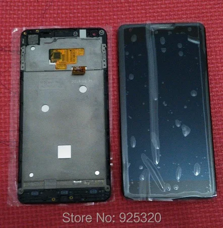 With tracking number Original LCD display touch screen assembly Frame for Philips W6610 CTW6610 Cellphone Xenium