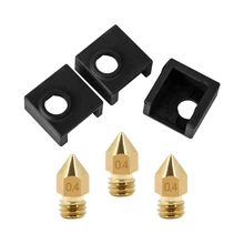 3D Printer Heater Block Silicone Cover Mk7/Mk8/Mk9 Hotend For Ender 3, Ender 3 Pro, Cr-10,10S,S4,S5 Anet A8 And Extruder Nozzl 1pc blue pink black mk7 mk8 mk9 silicone socks for ender creality cr 10 anet reprap tronxy x5s silicone heater block cover