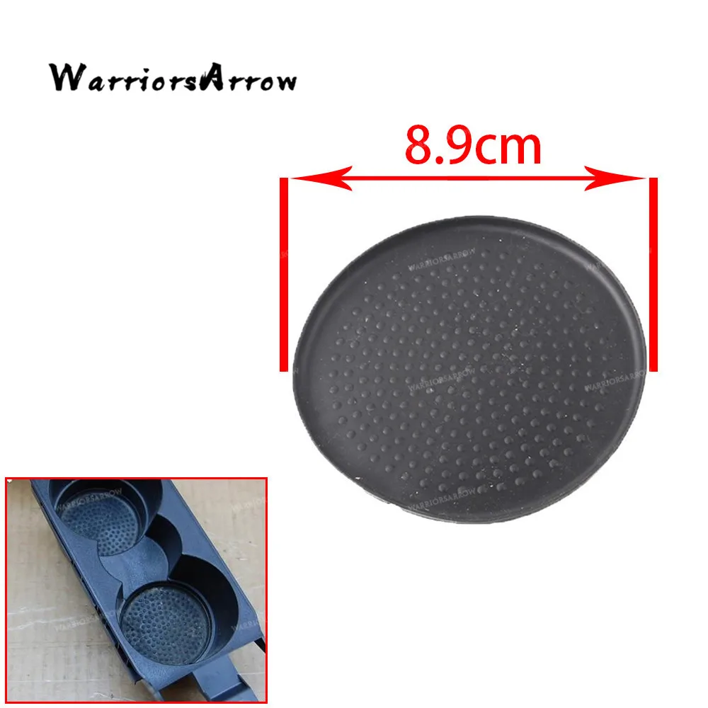 WarriorsArrow черный резиновый коврик подстаканник 89 мм для VW Golf MK5 MK6 2004-2013 Jetta Mk5 2005-2010 1K0863301A 1K0 863 301 A