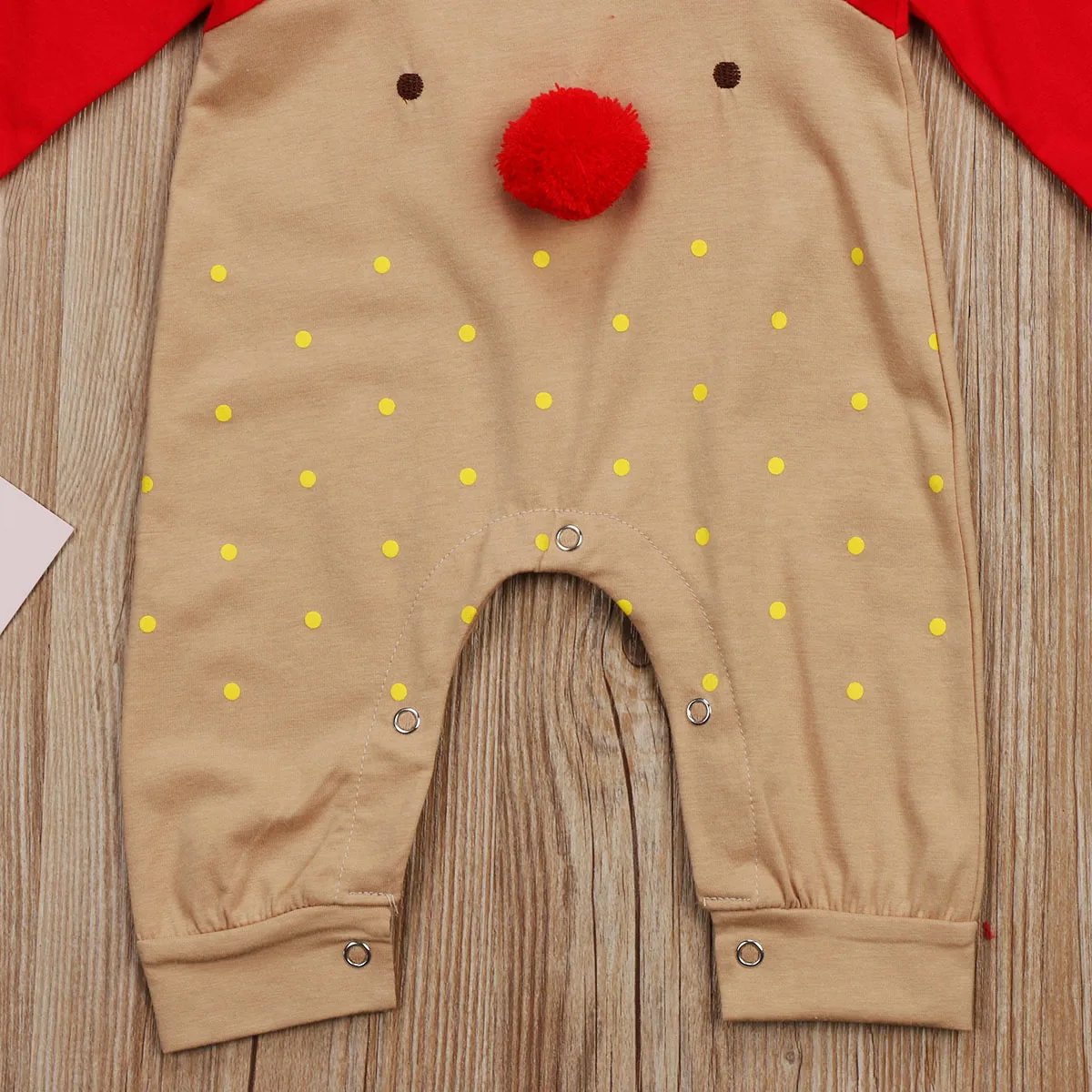 Emmaaby/комплект одежды из 2 предметов! Рождественский хлопковый комбинезон для новорожденных мальчиков и девочек, комбинезон+ шапочка, комплекты одежды