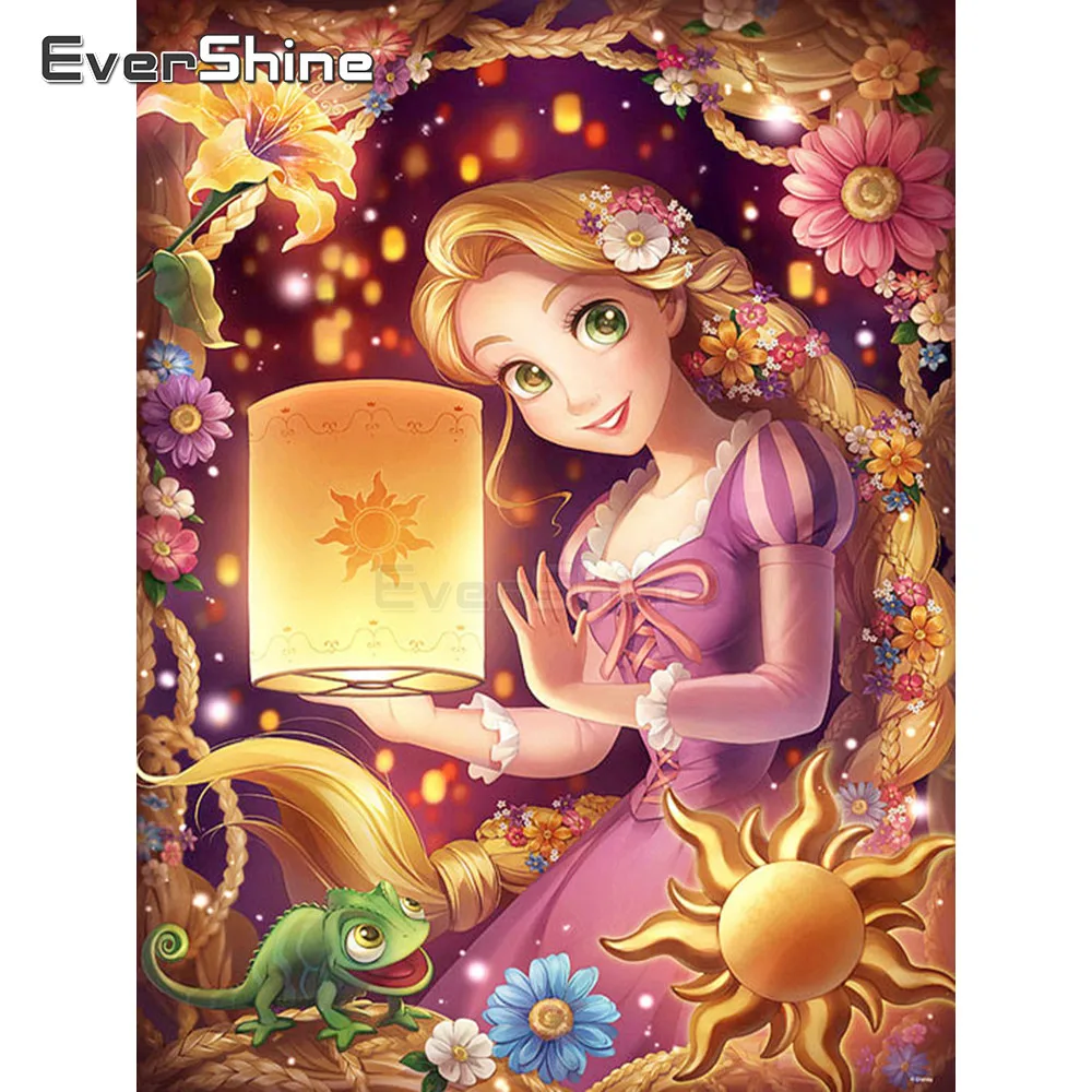 

EverShine Diamond Painting Full Square Cartoon Girl Diamond Mosaic Sale Picture Of Rhinestone Diamond Embroidery Art Full Set