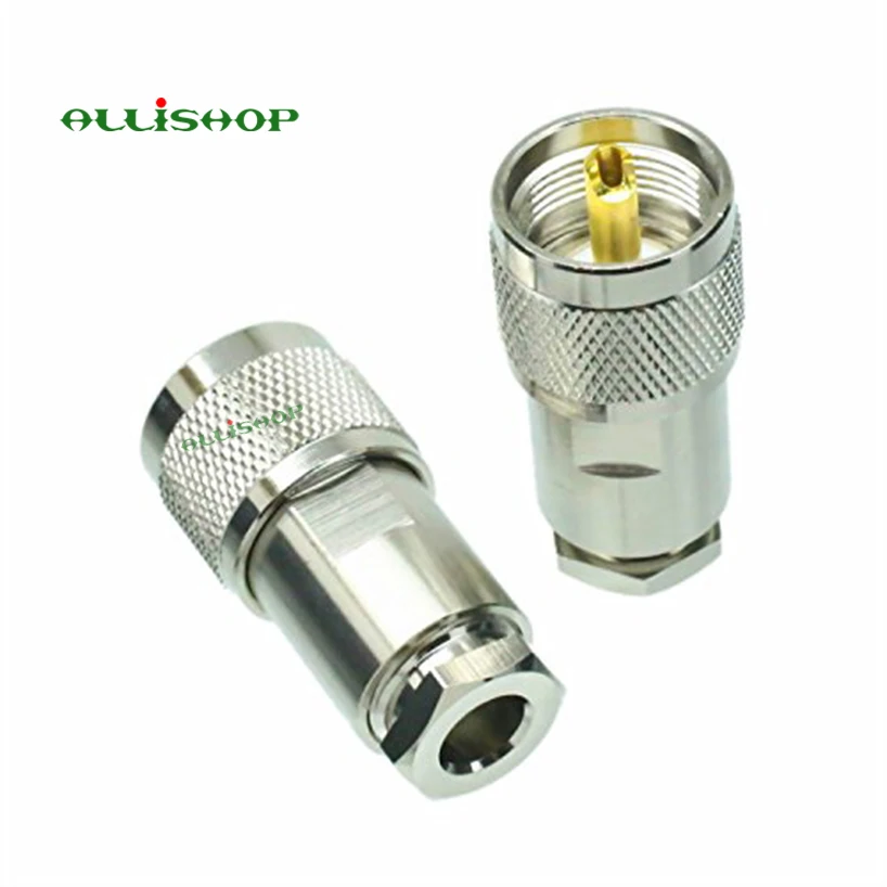 10 шт. UHF PL259 PL 259 штекер зажим RG5 RG6 LMR300 RG212 5D FB Ecoflex 7 коаксиальный кабель припоя
