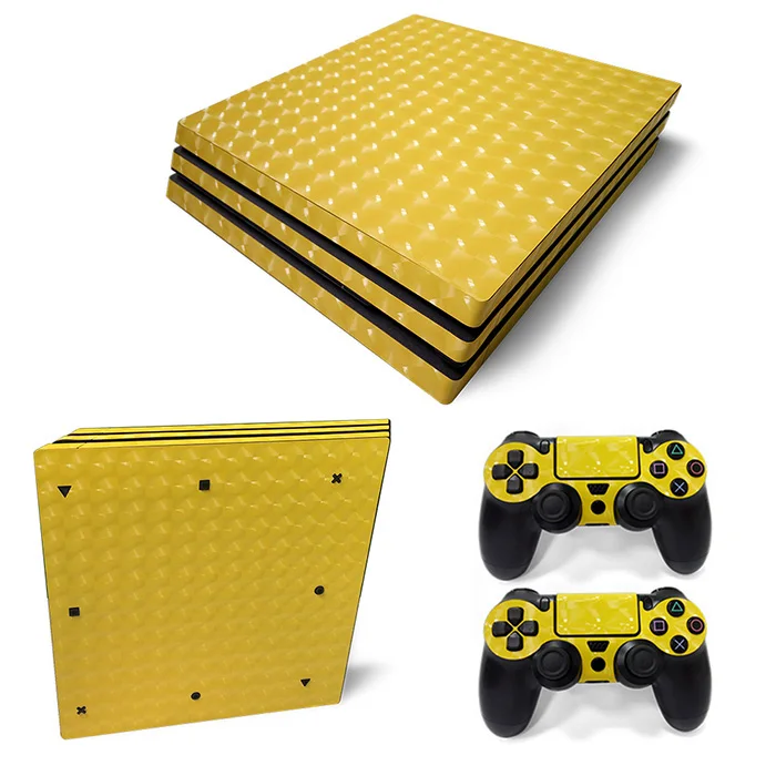Бесплатная доставка Стикеры наклейка кожи для PS4 Pro протектора крышки # tn-p4pro3d-yellow