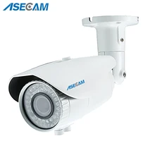 Супер 5MP CCTV Full HD зум 2,8~ 12 мм объектив варифокальный HD AHD камера светодиодный ИК водонепроницаемый белый металл пуля видеонаблюдение