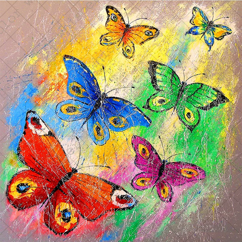 

Diamond Painting 5D Full Square"Colorful Butterfly"3D Diamond Embroidery Animal Painting Coloured Drawing Wall Art LE00650