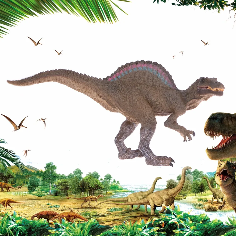 

1PC Spinosaurus Dinosaur Action Figure Toys Hand Puppet Kids Educational Model -B116