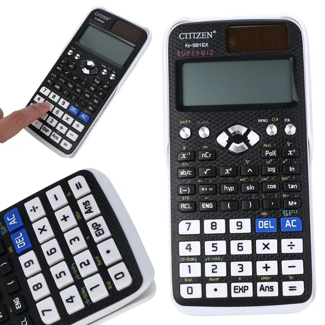 Us 6 37 14 Off 1 Piece Black Scientific Calculator Fx 991ex Scientific Calculator 240 Functions High Resolution Lcd Display Mayitr In Calculators - 