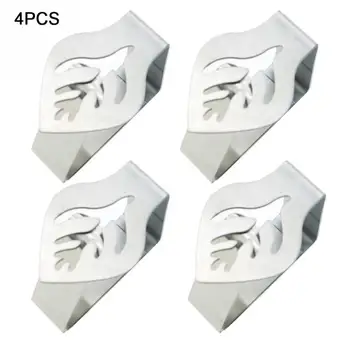 

4Pcs Picnic BBQ Table Clips Wedding Tablecloth Clamp Holder DIY Party Kitchen Craft Decorative Stainless Steel Tablecloth Clips