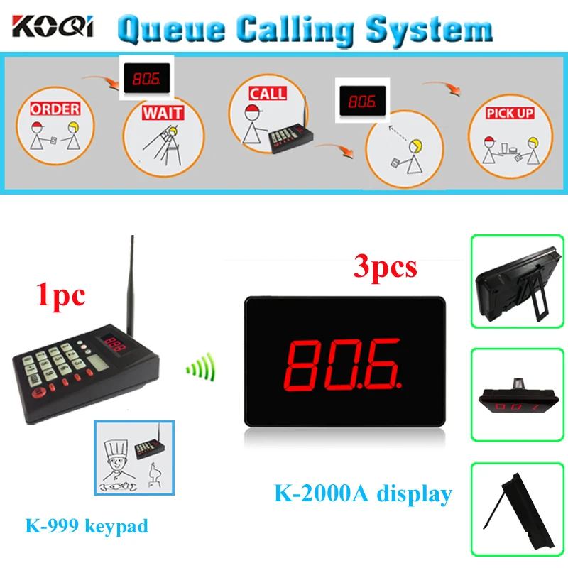 Customer queue pager system 1 transmitter K 999 with 3