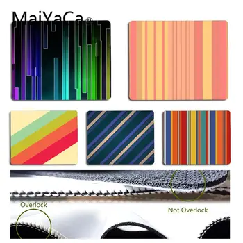 

MaiYaCa Custom Skin Color stripe DIY Design Pattern Game mousepad Size for 18x22cm 25x29cm Rubber Mousemats