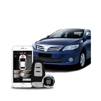 

Car alarm system auto start Car accessories starline magicar Start stop button central locking keyless entry system Remote start