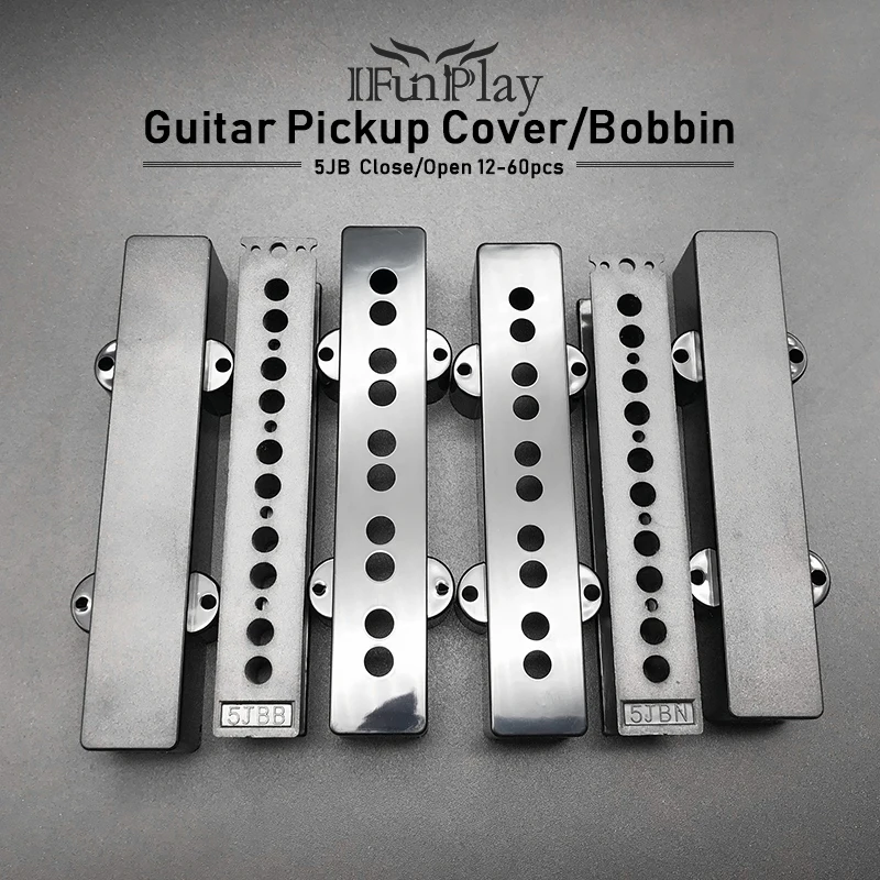 12pcs Plastic 10 Hole 5 String JB Style Bass Guitar Pickup Covers Neck