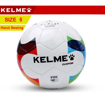 

KELME Soccer Ball Football PU Hand Sewing Size 5 Training Balls 90150H