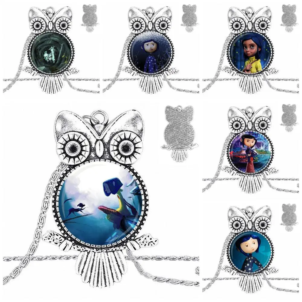 

EJ Glaze For Women Girl Gift Glass Pendant Galaxy Pendant Necklace Women Plated Necklaces Jewelry Coraline