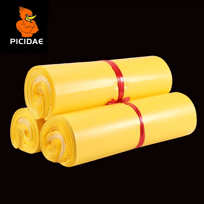 

Mailing Packaging Poly Mailer Shipping Plastic Bag By Envelope Courier Matte light Yellow Wholesale Bulk Self-Adhesive Supplie