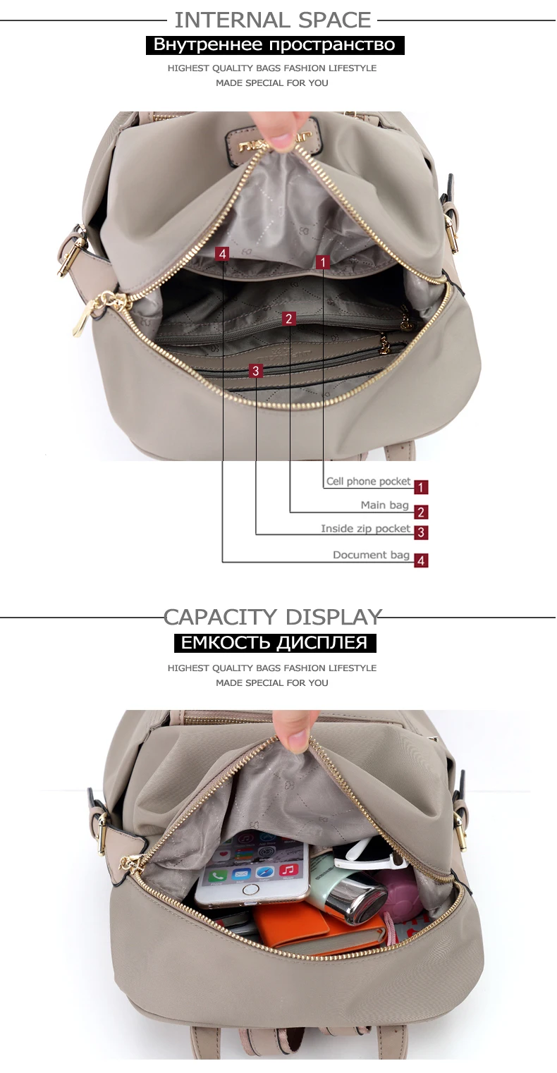 Mochilas de Viagem Ultra-leve à Prova Jianxiu Marca Mochila Mochilas Escolares Casual Oxford Mujer Dwaterproof Água Novo Pacote Traseiro 10 High Quality Bolsas e Malas