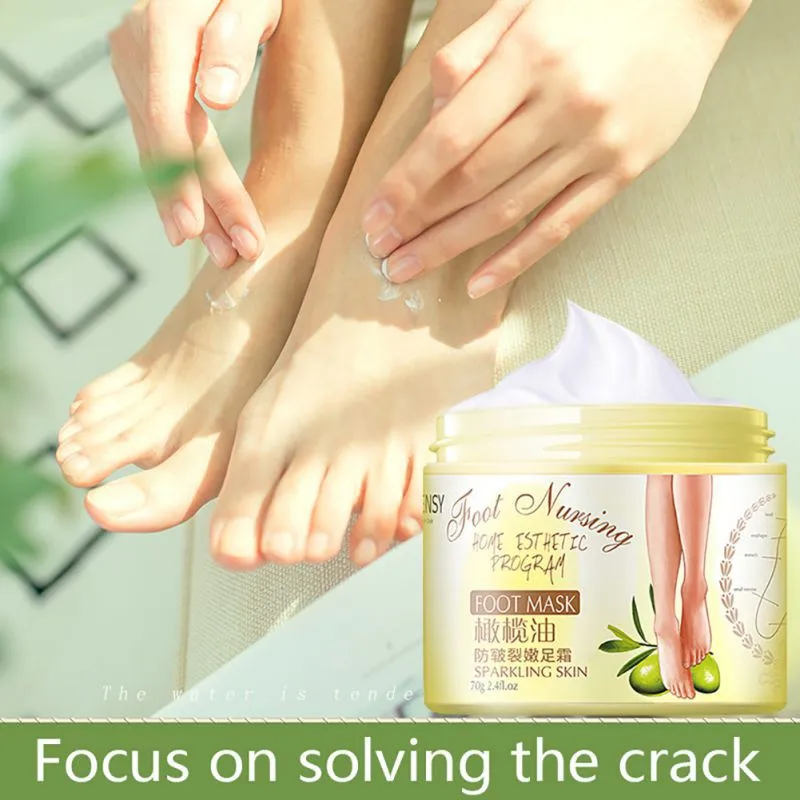

Olive Oil Foot Cream Anti-Cracking Exfoliating Removing Dead Skin Calluses Foot Mask Anti-freezing Cream Foot Cream Foot Care