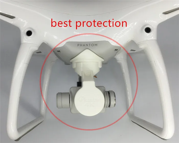 1pcs Professional 4K Camera Lens Cap Protective Cover Case Gimbal For RC DJI Phantom 4 Drone Parts Accessories White