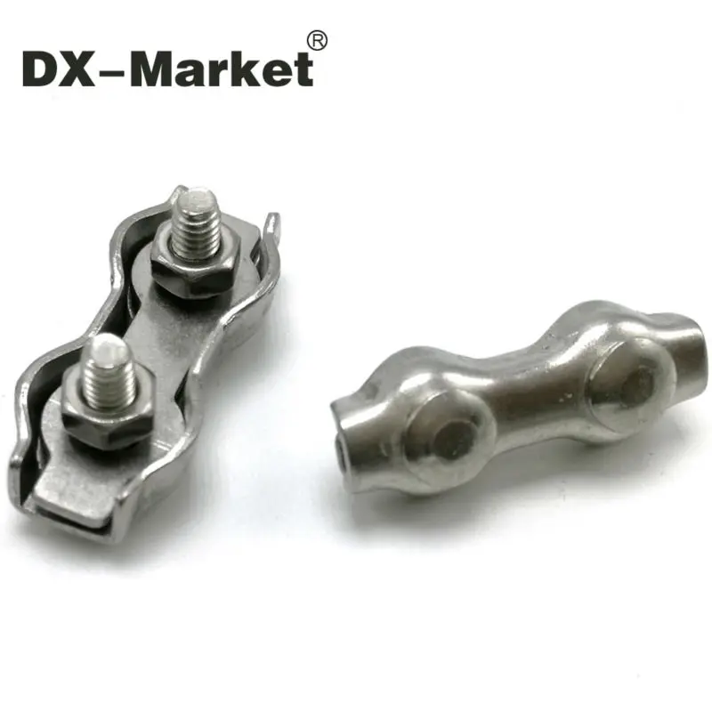 

m2-m10, 304 stainless steel duplex clip wire rope clip cable clamp , sus304 wire rope fittings clip ,sus304 ringging
