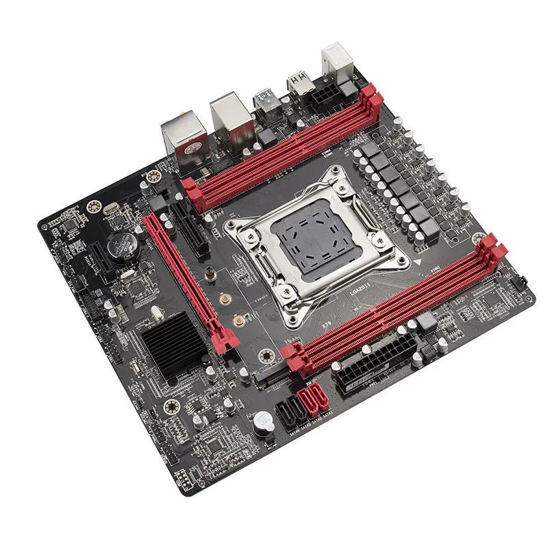 PPYY NEW-X79 материнская плата LGA2011 E5 2680 V2 USB3.0 Sata3 PCI-E Nvme M.2 SSD Xeon E5 процессор 64 грамм с 9 портами USB ATX Mai