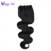 Yongtai Brazilian Hair Closure Body Wave Hair Closure 4*4 100% Human Hair Lace Closure 10"-20" Remy Hair Free shipping