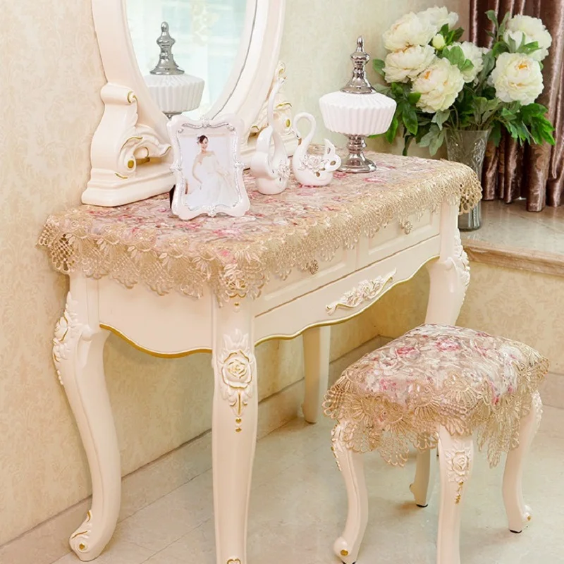 European dressing Decorative Table Cloth Lace Tablecloth Dust cover towel Dining Wedding Event