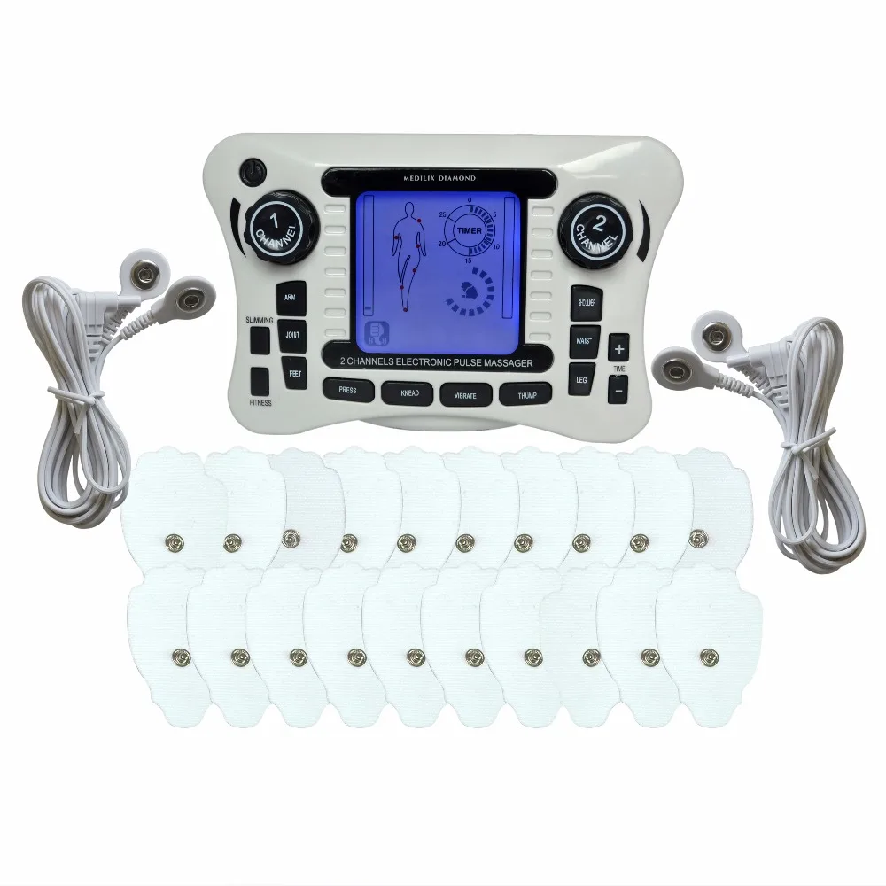 308B Dual Channel Electrical Nerve Muscle Stimulator Digital Pulse Body