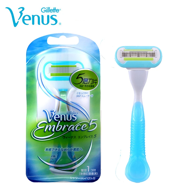 Gillette Venus Embrace Shaving Women Razors Epilator (1 Holder With 1