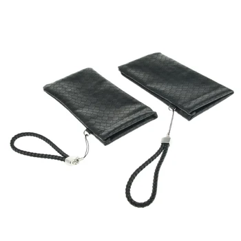 

2 Packs PU Leather Sunglasses Holder Boxes Jewelry Key Storage Pouches Bags Cases Containers Daily Use - Portable & Lightweight