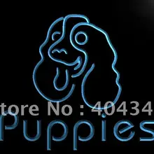 LK246-щенки собака витрина для домашних животных светодиодный неоновый Световой значок