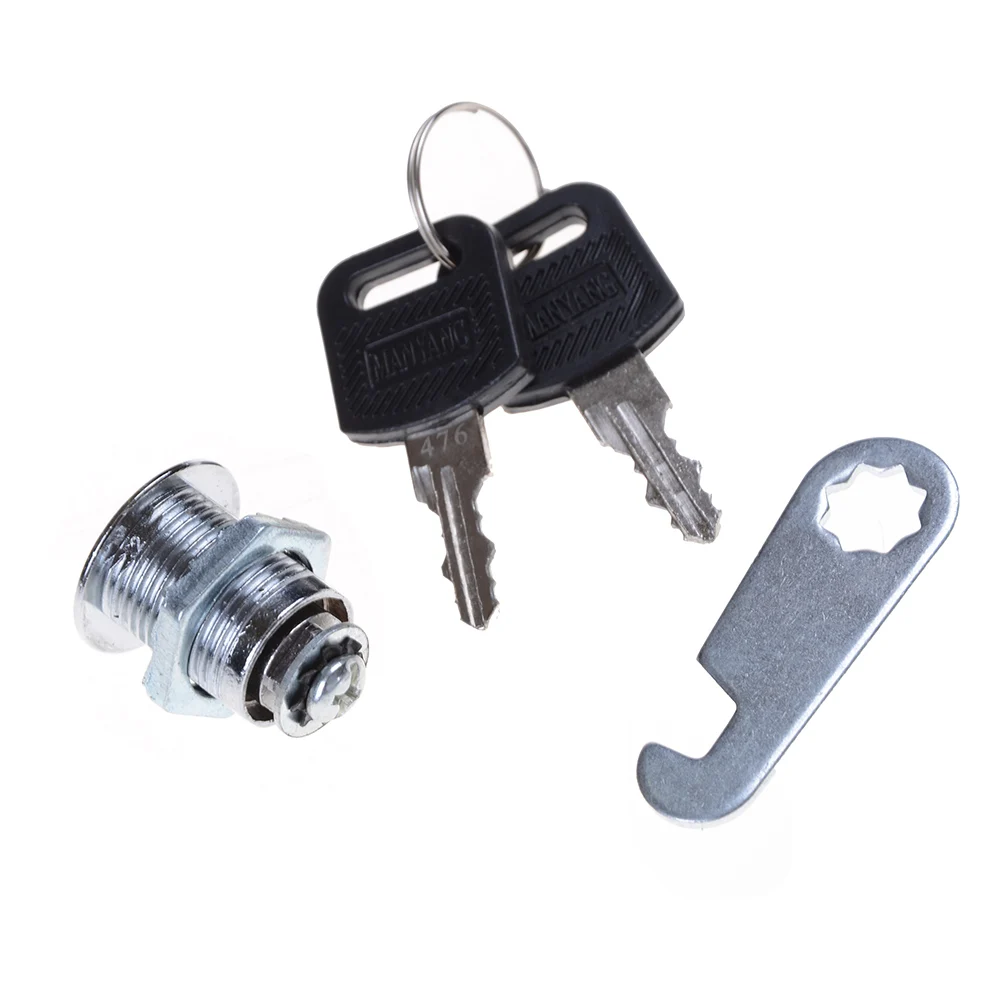 1 Set Mailbox Drawer Cupboard Lock 2 Keys Cam Lock Home