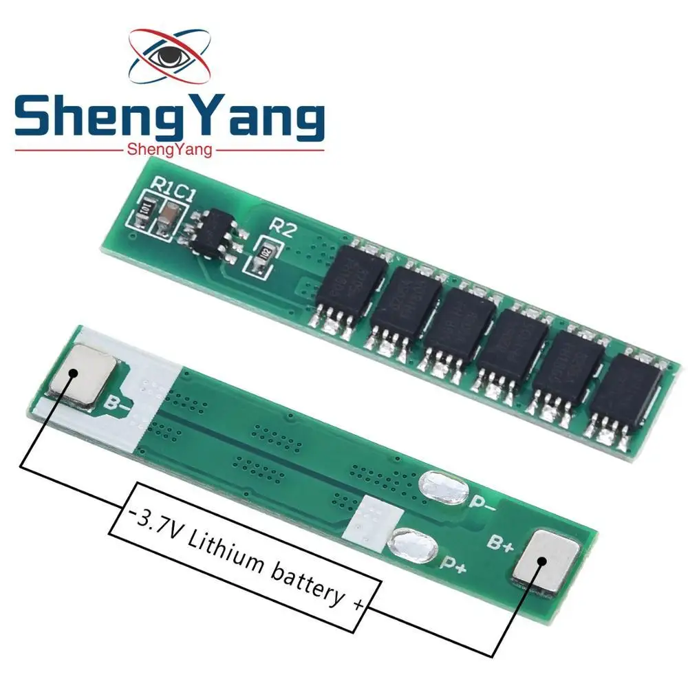 

ShengYang 1S 15A 3.7V Li-ion 6MOS BMS PCM Battery Protection Board PCM for 18650 Lithium Lion Battery