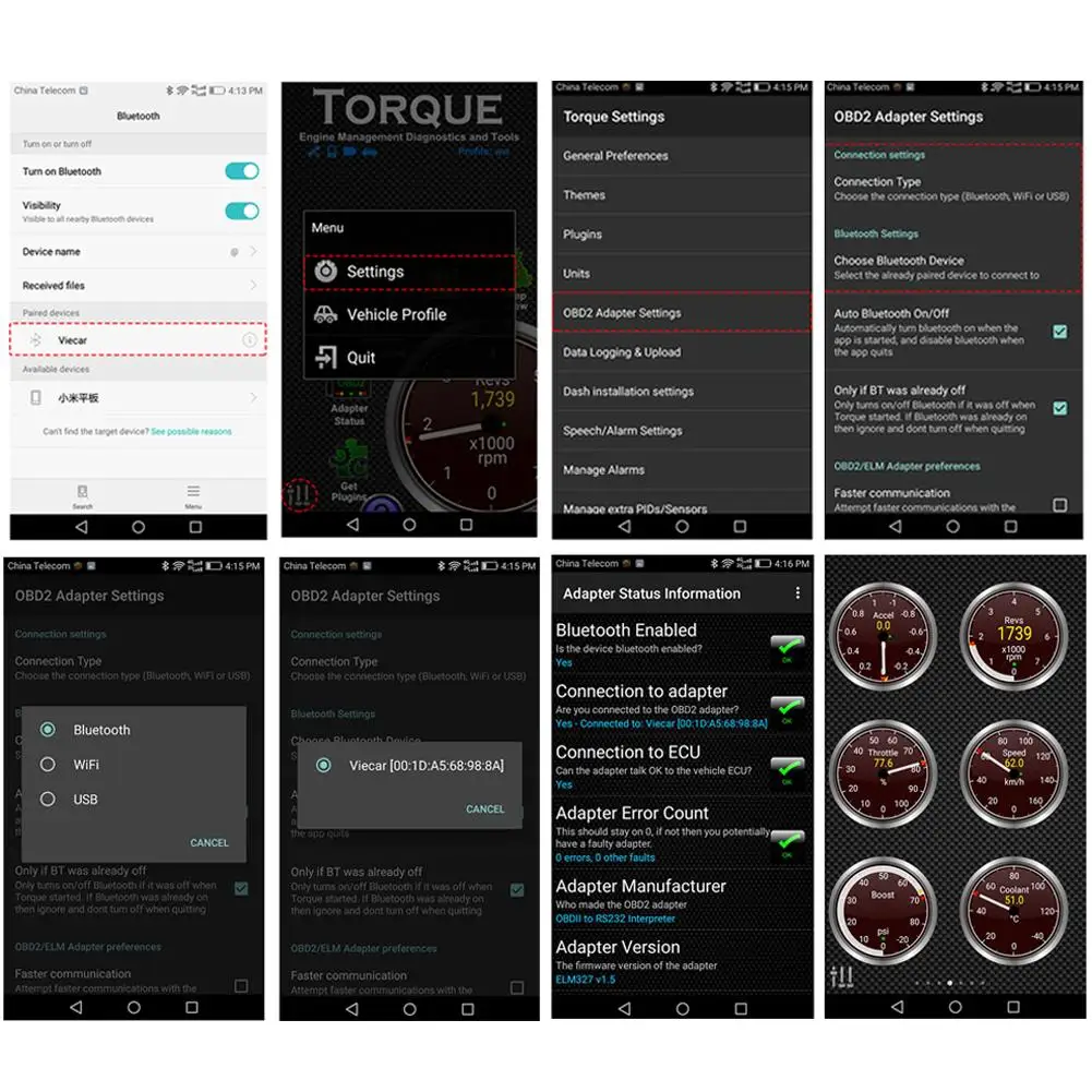Лучший ELM327 V1.5 Viecar 4 0 Bluetooth для IOS/Android OBD2 диагностический сканер инструмент ELM 327 V4.0