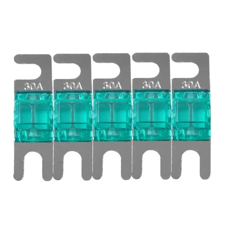

5pcs 32V Plastic Zinc Nickel Plated Car Audio AFS Mini ANL Fuses Auto Stud Fuses for car boat train audio modification