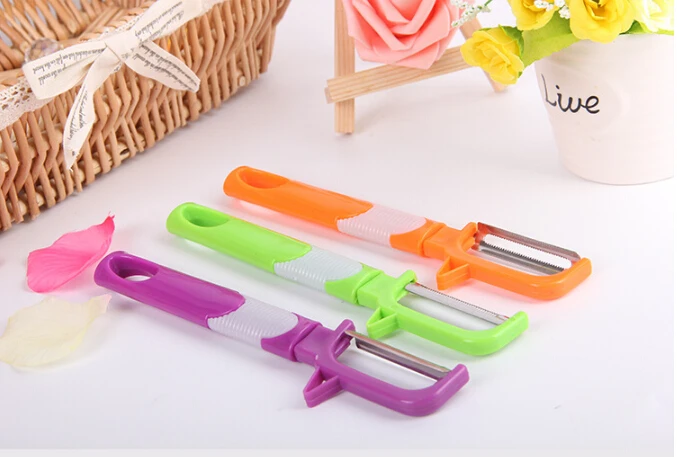 

2PC Hot New Zirconia Plastic Fruit Vegetable Peeler Radish Potato Cutter Kitchen Tools Cutlery KC 1413