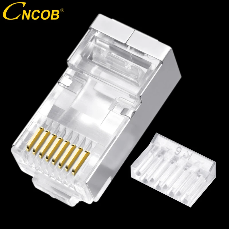 Двухкомпонентный сетевой Ethernet Кабель CNCOB Cat6 FTP rj45 гигабитный Модульный штекер для