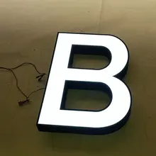 Уличная реклама акриловый знак с рамкой из нержавеющей стали 3D буквы на заказ