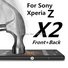 2 шт.*(спереди+ назад) uniteck Anti-Explosion Премиум закаленное Стекло Экран протектор для Sony Xperia Z C6602/C6603/c6606 Стекло Плёнки