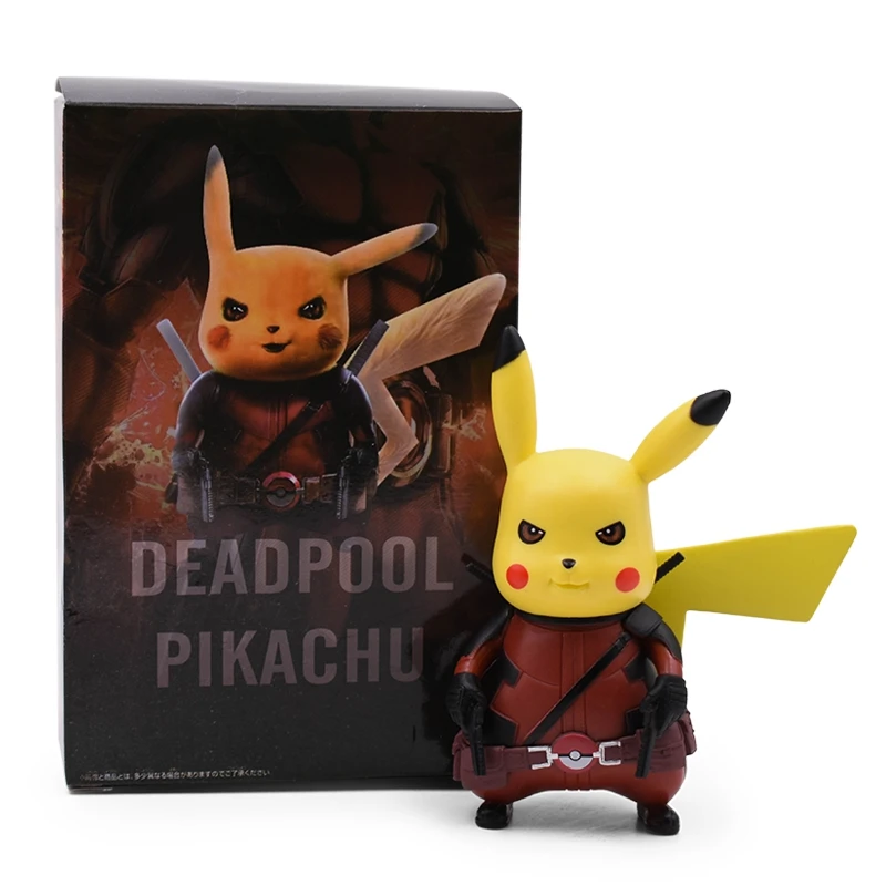 

2019 New Deadpool Captain America Pikachu Mini PVC Action Figure Collection Model Toys For Kids Gifts