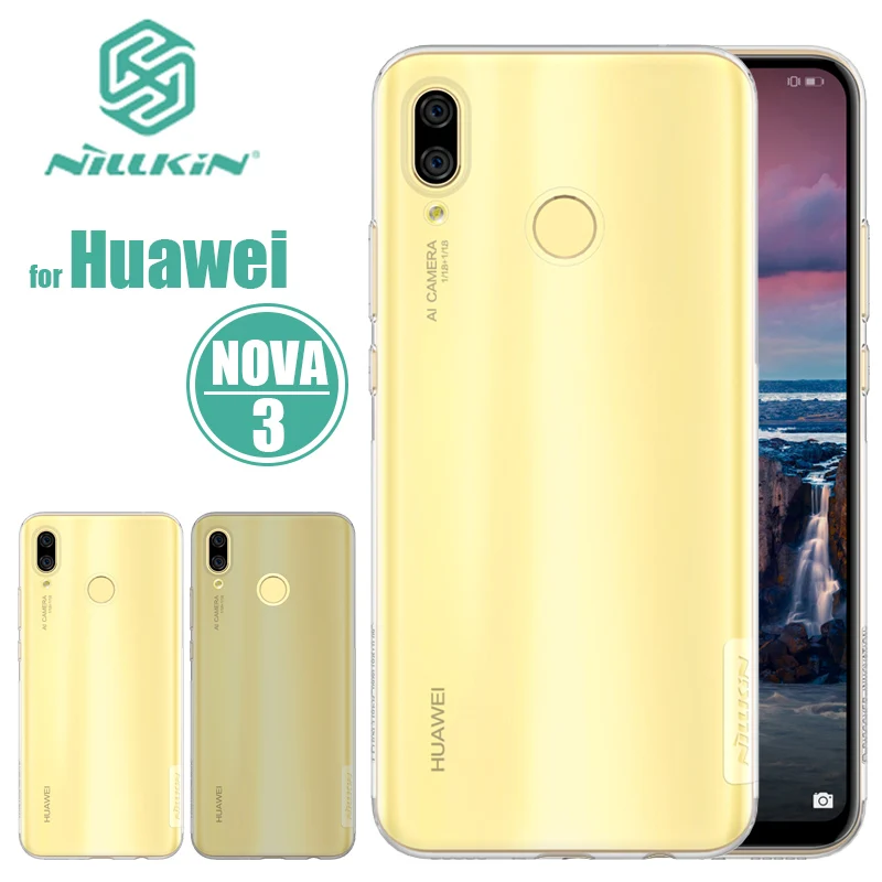 Huawei Nova 3 чехол Nillkin TPU 0 6 мм ультра тонкий Nova3 Прозрачный для телефона силиконовый