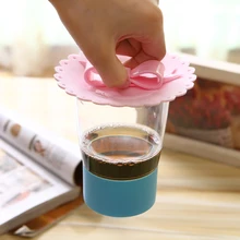 Креативный мультяшный экологически чистый силиконовый чехол для чашки Пылезащитная и герметичная Многофункциональная крышка чашки Герметичная крышка чашки