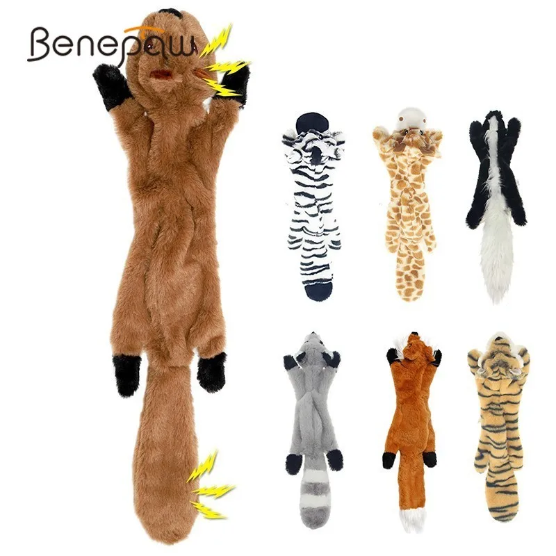 Интерактивная плюшевая собака Benepaw прочная мягкая пищалка игрушка для домашних