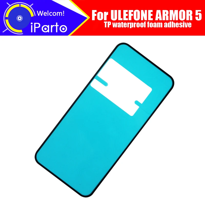 

100% original new for ULEFONE ARMOR 5 TP waterproof front frame back glass cover case adhesive sets sticker
