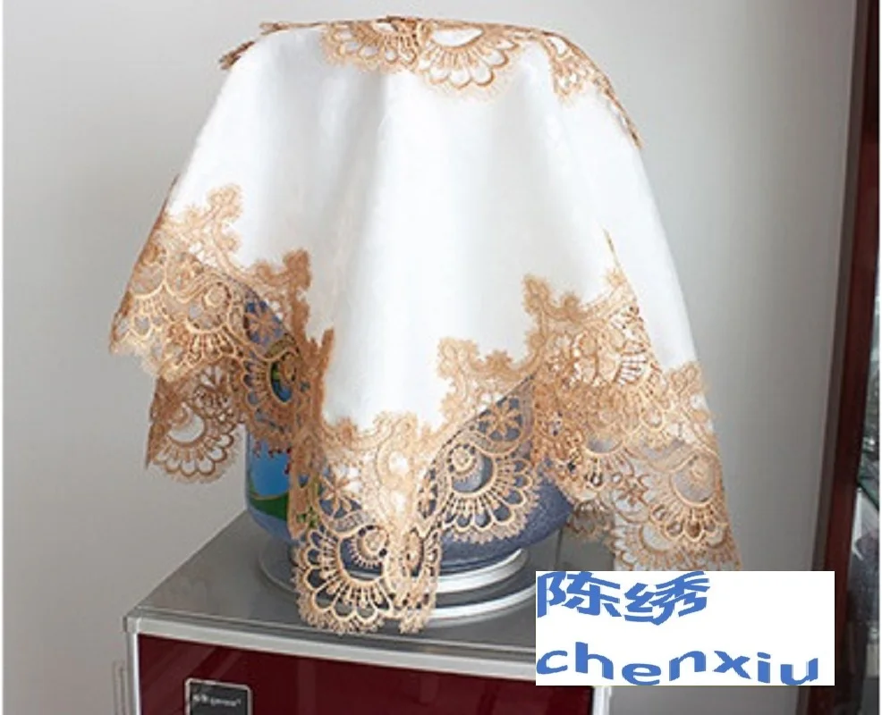Table cloth, European lace tablecloth, classical table colver and chair set with embroidery home textile for decorating or gift